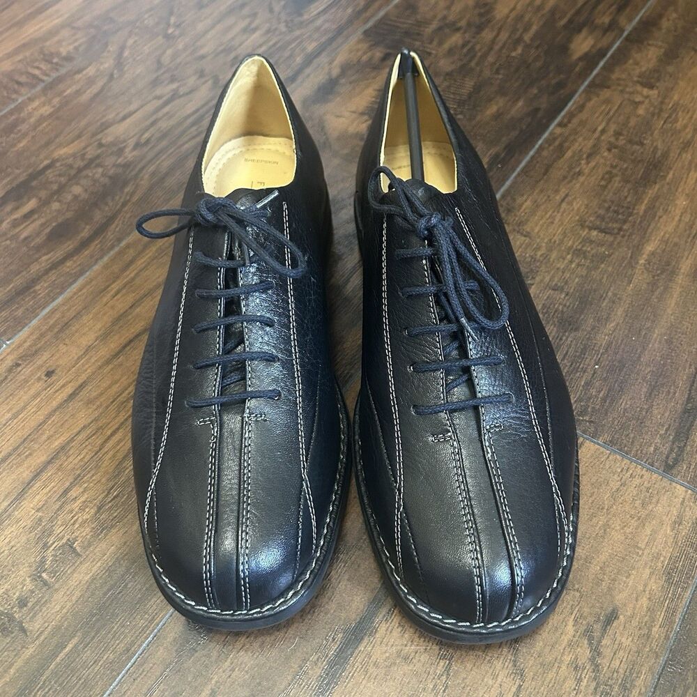 Florsheim Mens Black Leather Dorset Oxford Dress Shoes Size 10M Excellent